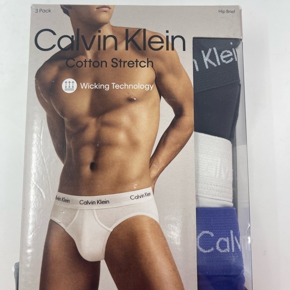 Calvin Klein Mens Size XXL Cotton Stretch Hip Briefs 3 pair classic fit NWT - Picture 8 of 8